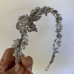 Crystal and pearl headband